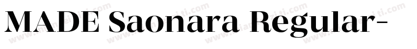 MADE Saonara Regular字体转换